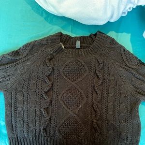 Cropped Black Sweater